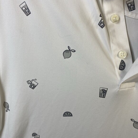 Puma Arnold Palmer Cloudspun Polo Shirt Mens XL Lemons Dadcore Golf Workwear EUC - Picture 4 of 10